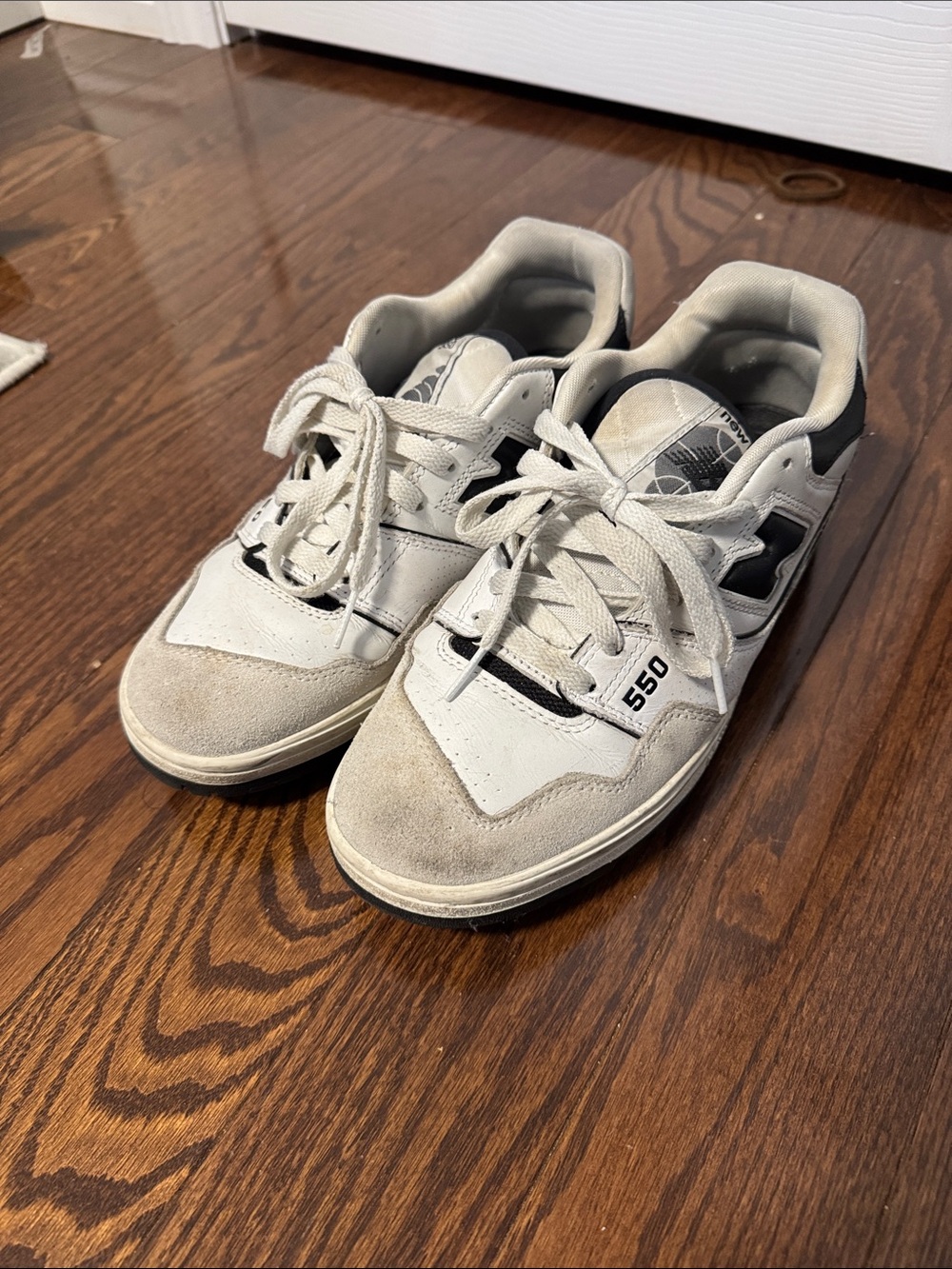 New Balance Retro 550 Sneakers in Light Gray and Black